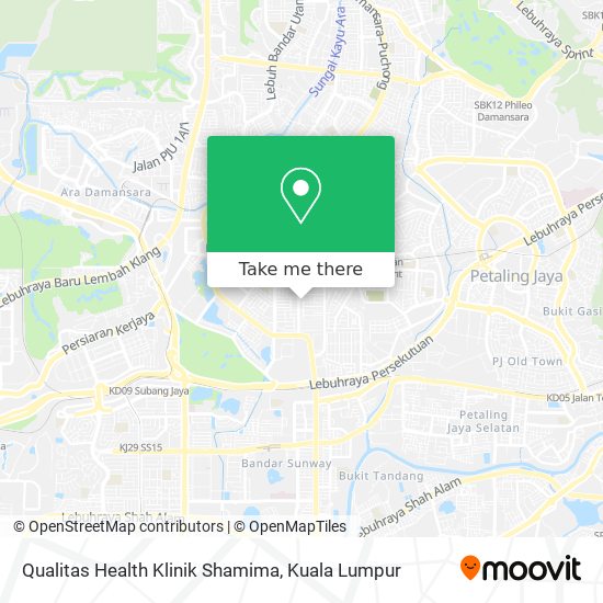 Qualitas Health Klinik Shamima map