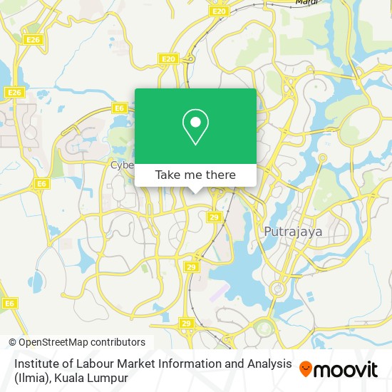 Institute of Labour Market Information and Analysis (Ilmia) map
