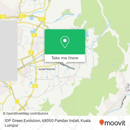 IDP Green Evolution, 68000 Pandan Indah map