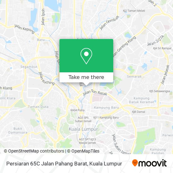 Persiaran 65C Jalan Pahang Barat map