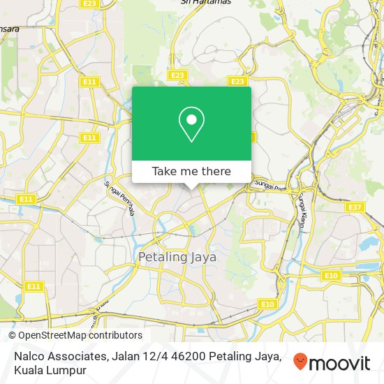 Nalco Associates, Jalan 12 / 4 46200 Petaling Jaya map