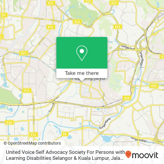 Peta United Voice Self Advocacy Society For Persons with Learning Disabilities Selangor & Kuala Lumpur, Jalan 7 / 14 46000 Petaling Jaya