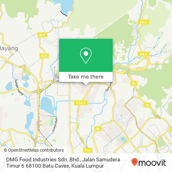 DMG Food Industries Sdn. Bhd., Jalan Samudera Timur 6 68100 Batu Caves map