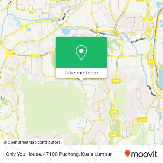 Only You House, 47100 Puchong map