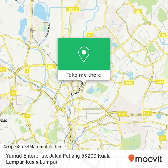 Yamud Enterprise, Jalan Pahang 53200 Kuala Lumpur map