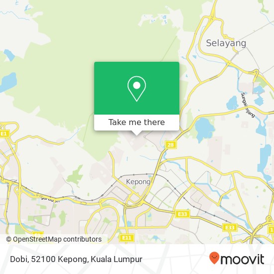 Dobi, 52100 Kepong map