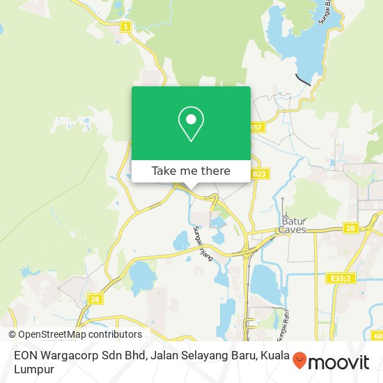 Peta EON Wargacorp Sdn Bhd, Jalan Selayang Baru