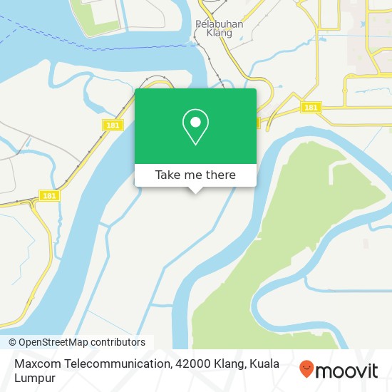 Maxcom Telecommunication, 42000 Klang map