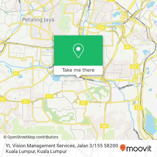 Peta YL Vision Management Services, Jalan 3 / 155 58200 Kuala Lumpur