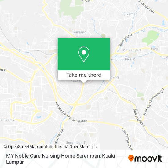 MY Noble Care Nursing Home Seremban map
