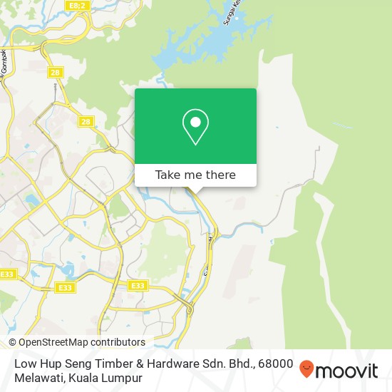 Low Hup Seng Timber & Hardware Sdn. Bhd., 68000 Melawati map