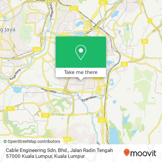 Cable Engineering Sdn. Bhd., Jalan Radin Tengah 57000 Kuala Lumpur map