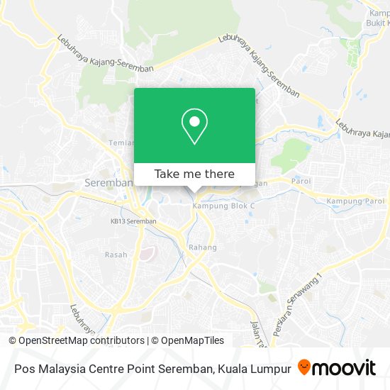 How To Get To Pos Malaysia Centre Point Seremban In Seremban By Bus Or Train