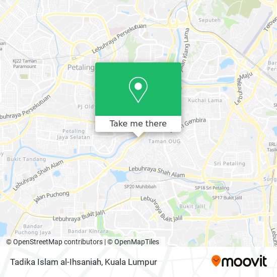 Peta Tadika Islam al-Ihsaniah