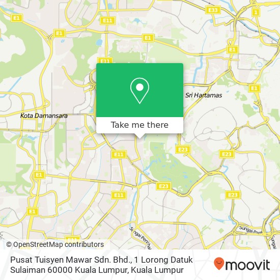 Pusat Tuisyen Mawar Sdn. Bhd., 1 Lorong Datuk Sulaiman 60000 Kuala Lumpur map