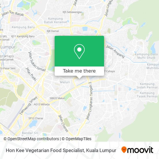 Hon Kee Vegetarian Food Specialist map