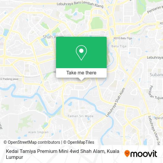 Kedai Tamiya Premium Mini 4wd Shah Alam map