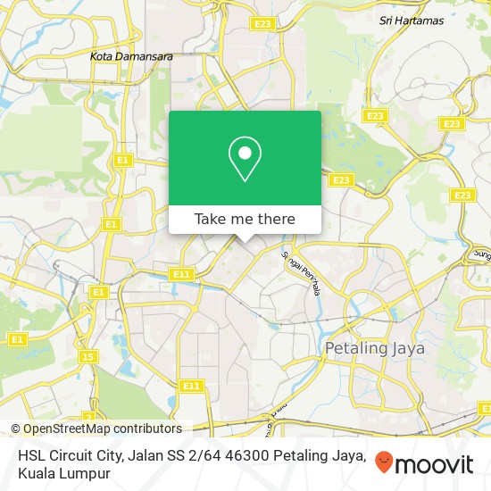 HSL Circuit City, Jalan SS 2 / 64 46300 Petaling Jaya map