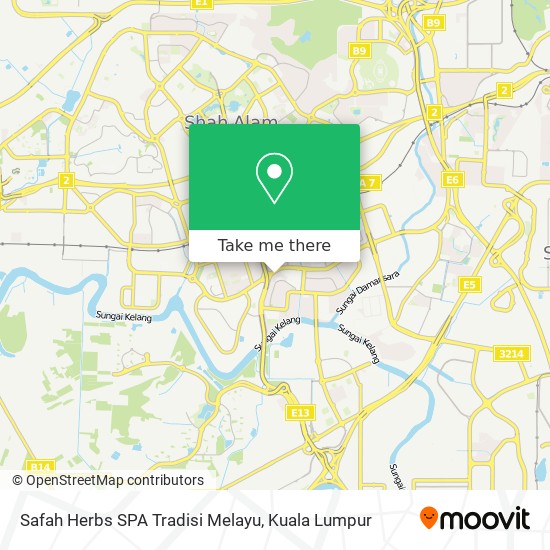 Peta Safah Herbs SPA Tradisi Melayu