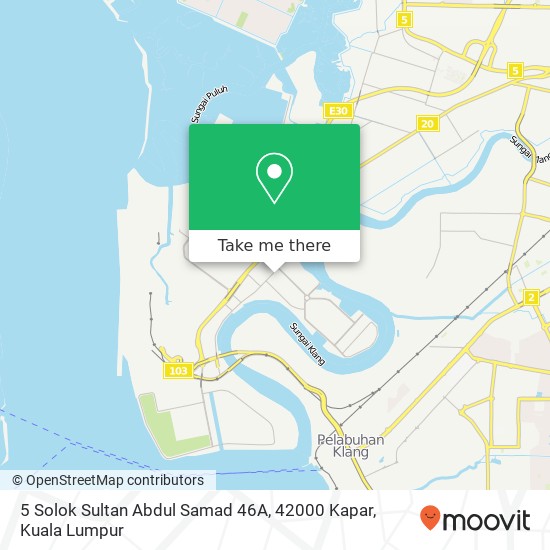 Peta 5 Solok Sultan Abdul Samad 46A, 42000 Kapar