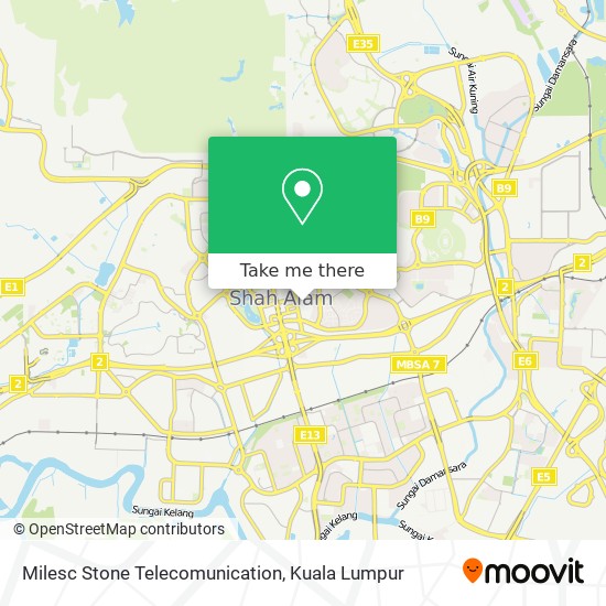 Milesc Stone Telecomunication map