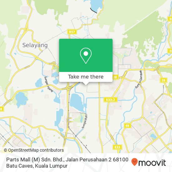 Peta Parts Mall (M) Sdn. Bhd., Jalan Perusahaan 2 68100 Batu Caves