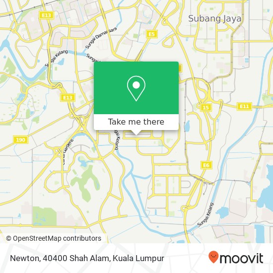 Newton, 40400 Shah Alam map