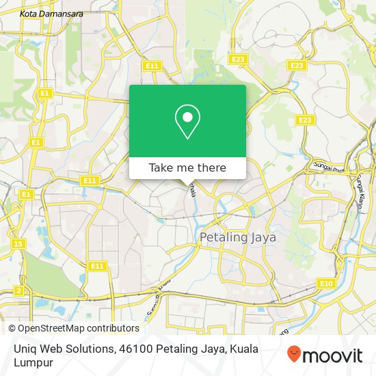 Uniq Web Solutions, 46100 Petaling Jaya map