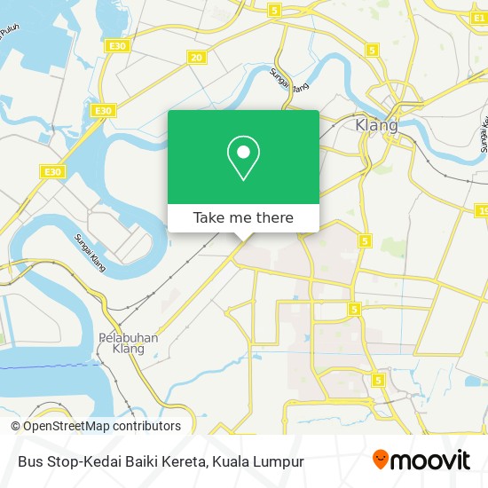 Bus Stop-Kedai Baiki Kereta map