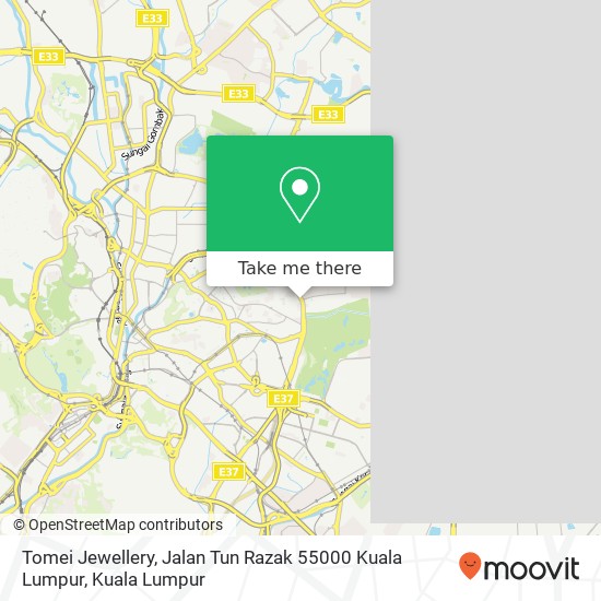 Tomei Jewellery, Jalan Tun Razak 55000 Kuala Lumpur map