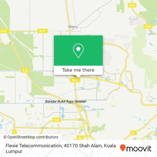 Flexie Telecommunication, 40170 Shah Alam map