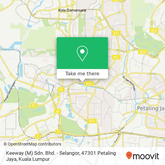 Peta Keeway (M) Sdn. Bhd. - Selangor, 47301 Petaling Jaya