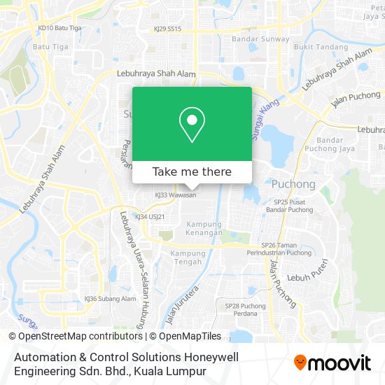 Automation & Control Solutions Honeywell Engineering Sdn. Bhd. map