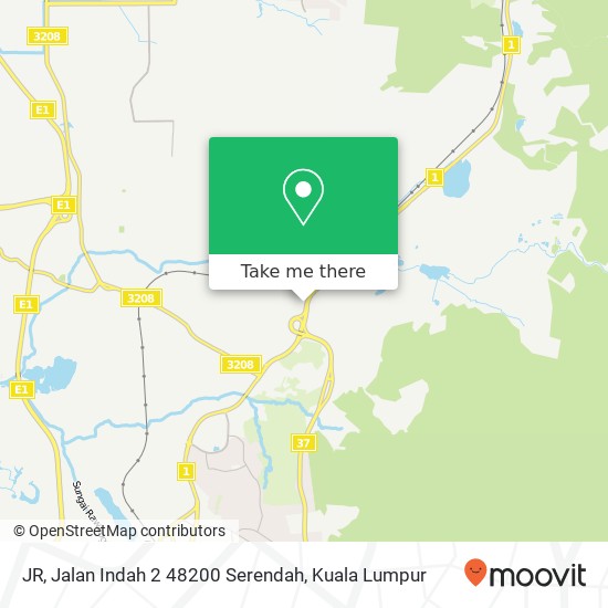 Peta JR, Jalan Indah 2 48200 Serendah