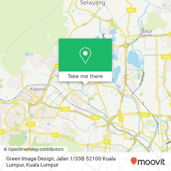 Green Image Design, Jalan 1 / 33B 52100 Kuala Lumpur map