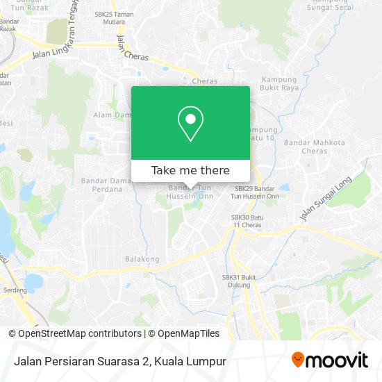 Jalan Persiaran Suarasa 2 map