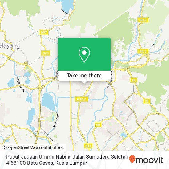 Pusat Jagaan Ummu Nabila, Jalan Samudera Selatan 4 68100 Batu Caves map