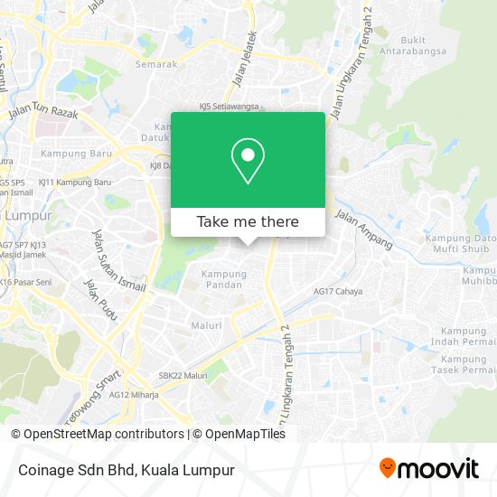 Coinage Sdn Bhd map