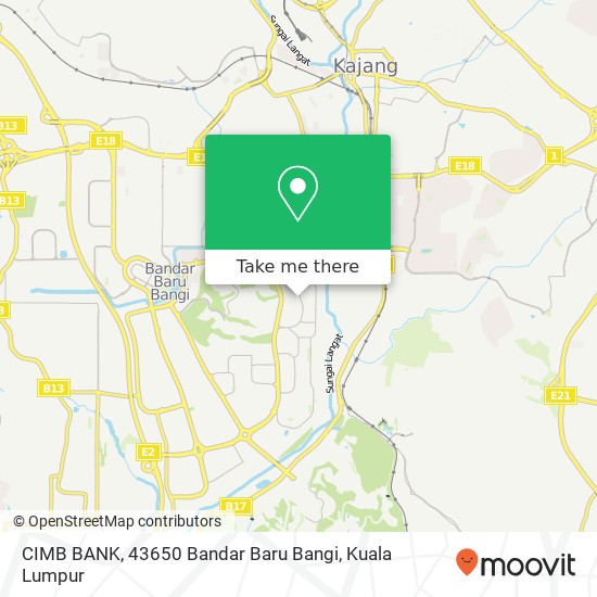 CIMB BANK, 43650 Bandar Baru Bangi map
