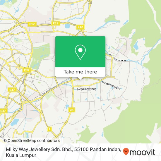 Milky Way Jewellery Sdn. Bhd., 55100 Pandan Indah map