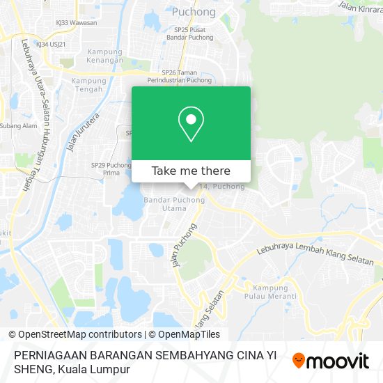 PERNIAGAAN BARANGAN SEMBAHYANG CINA YI SHENG map