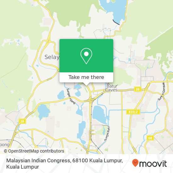 Peta Malaysian Indian Congress, 68100 Kuala Lumpur