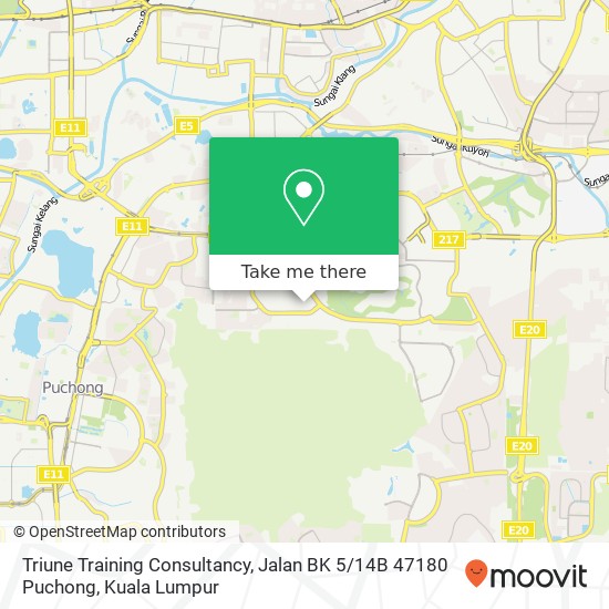 Triune Training Consultancy, Jalan BK 5 / 14B 47180 Puchong map