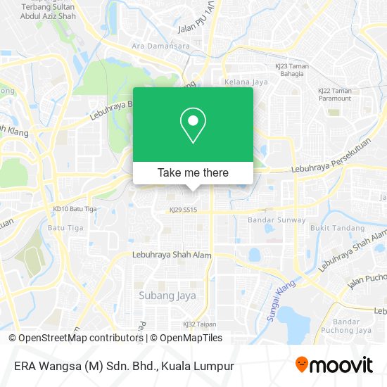 ERA Wangsa (M) Sdn. Bhd. map