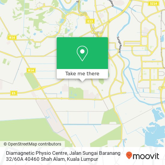 Diamagnetic Physio Centre, Jalan Sungai Baranang 32 / 60A 40460 Shah Alam map