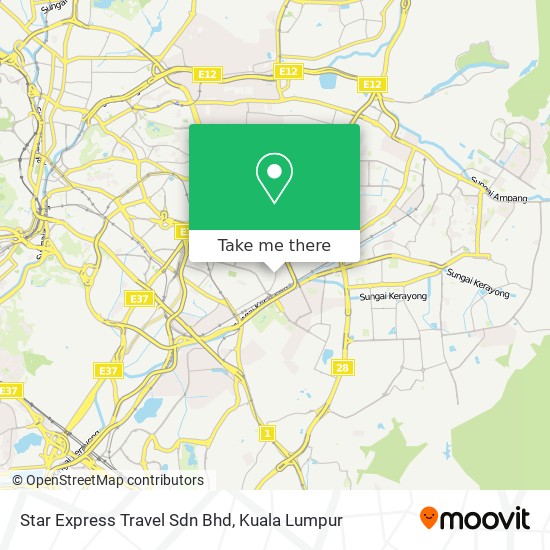 Star Express Travel Sdn Bhd map