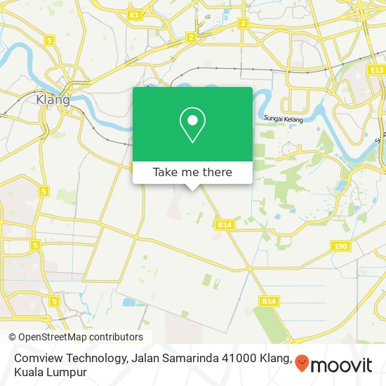 Peta Comview Technology, Jalan Samarinda 41000 Klang