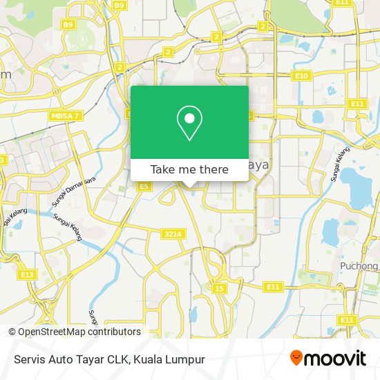 Servis Auto Tayar CLK map