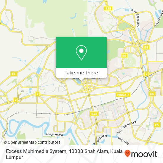 Excess Multimedia System, 40000 Shah Alam map