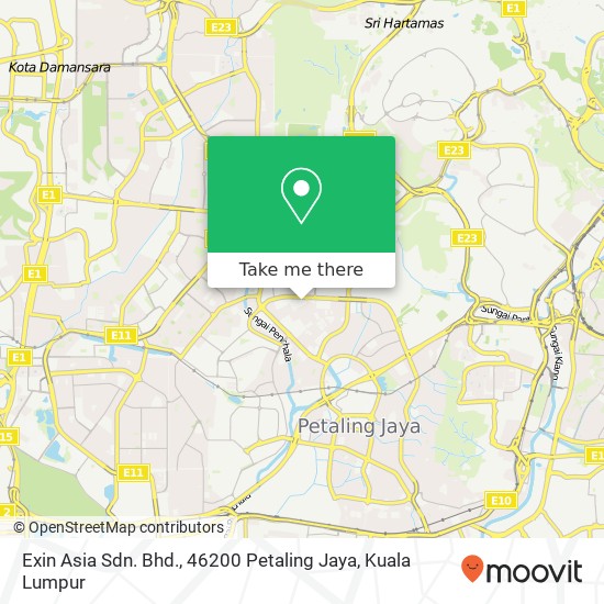 Exin Asia Sdn. Bhd., 46200 Petaling Jaya map